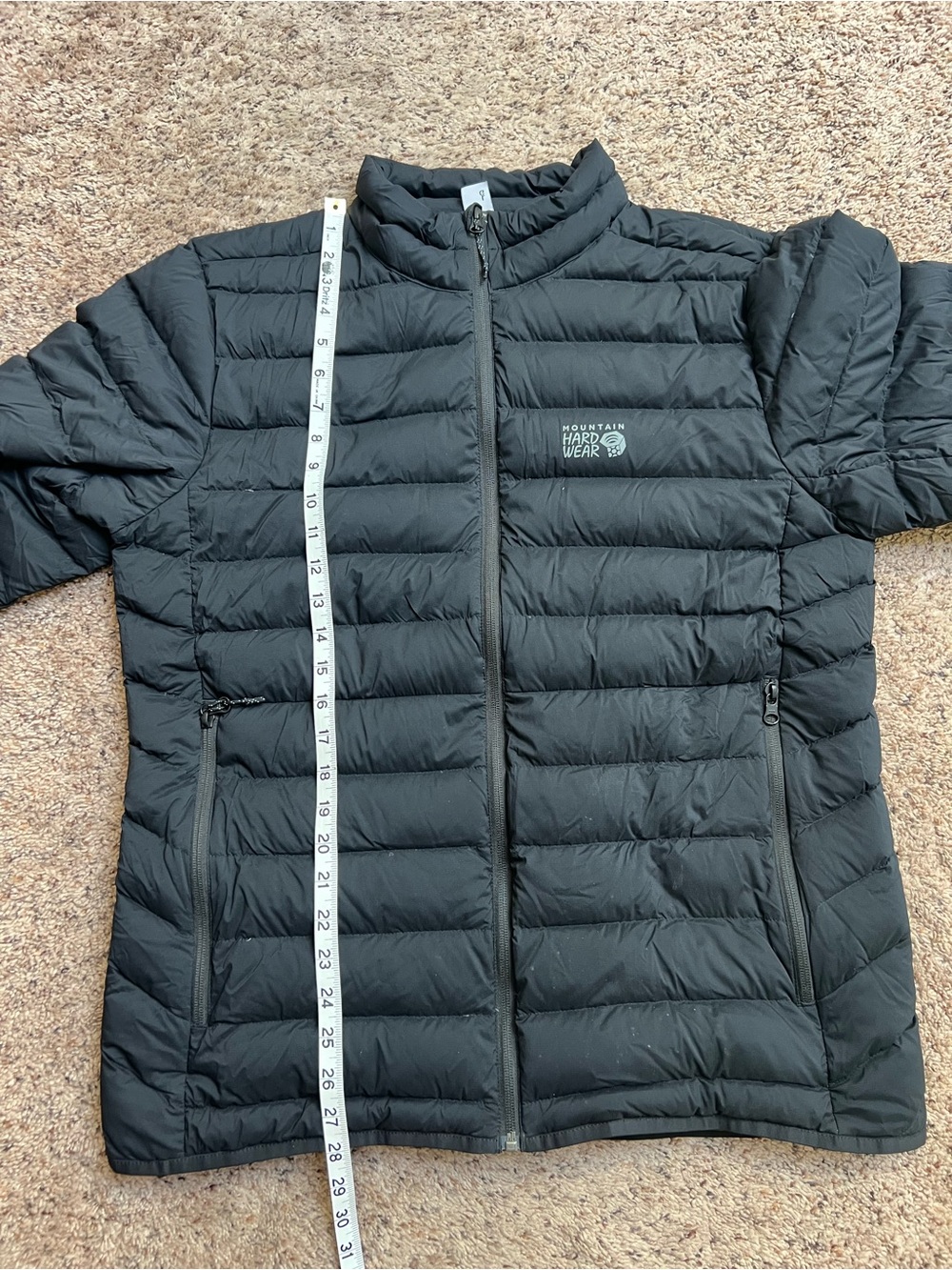 Mountain Hardwear Insulated Puffer Jacket Large Black Full Zip - Picture 5 of 6
